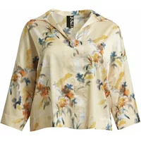 Langarmbluse mit spitzem Kragen für Damen im Blumenmuster Mat Fashion