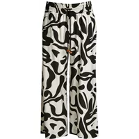 Damenhose aus bedruckter Viskose Mat Fashion Wide Leg