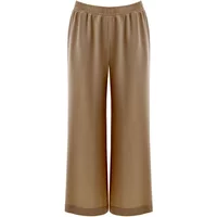 Luftige Cropped-Hose aus gewaschenem Crêpe für Damen Mat Fashion