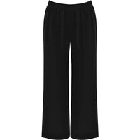 Luftige Cropped-Hose aus gewaschenem Crêpe für Damen Mat Fashion