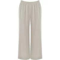 Luftige Cropped-Hose aus gewaschenem Crêpe für Damen Mat Fashion