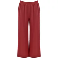 Luftige Cropped-Hose aus gewaschenem Crêpe für Damen Mat Fashion