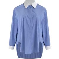 Gestreifte Langarmbluse Damen Mat Fashion