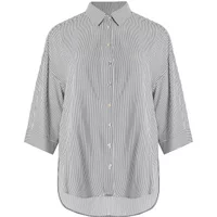 Women's Striped Viscose Shirt Mat Fashion