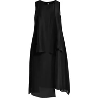 Ärmelloses Leinenmischkleid Damen Mat Fashion Layered