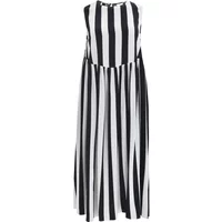 Ärmelloses gestreiftes Kleid Damen Mat Fashion
