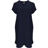 V-Ausschnitt Kleid aus Crêpe Damen Mat Fashion Airwashed