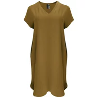 V-Ausschnitt Kleid aus Crêpe Damen Mat Fashion Airwashed
