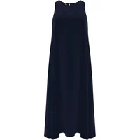 Ärmelloses Maxikleid aus Crêpe Damen Mat Fashion