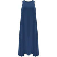 Ärmelloses Maxikleid aus Crêpe Damen Mat Fashion
