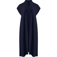 Lange Krepphemdkleid für Damen Mat Fashion