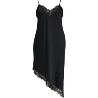 Asymmetrisches Satin-Kleid mit Trägern für Damen Mat Fashion