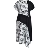 Asymmetrisches Blumenkleid Damen Mat Fashion