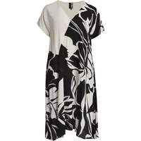 Damen V-Ausschnitt Kleid Mat Fashion