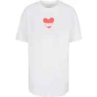 Women's oversized T-shirt Merchcode Hugs & Love - Heart Hug