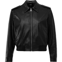Lederjacke Damen Mexx Croco
