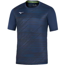 Mizuno Chiba Tee M T-Shirt, Blu Navy, L Uomo