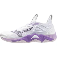 Mizuno Wave Momentum 3 Femme Blanc Violet Chaussures indoor femme Mizuno Wave Momentum