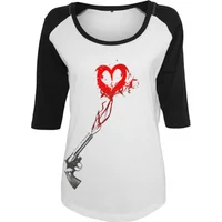 Camiseta mujer Mister Tee pitol heart raglan