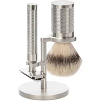 Stainless Steel Safety Shaving Kit Brush Mühle Rocca (x3)
