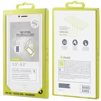 Tempered glass with button cut-out Muvit For Change Mobiles 5,5"-6"