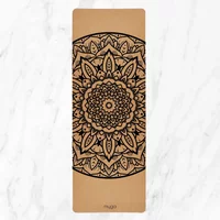 Extra Large Cork Yoga Mat Myga Mandala image 2