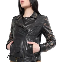 Women's leather jacket Myra Bag Brown Star