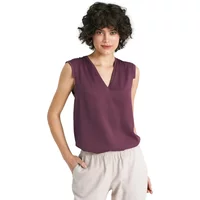 Sleeveless blouse with a V-neck for women Nife
