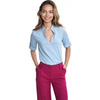 Women's roll-up sleeve blouse Nife