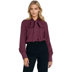 Women's Viscose Blouse With Belt Nife