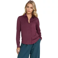 Damenbluse mit versteckter Knopfleiste Nife