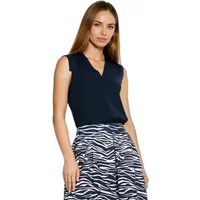 Sleeveless blouse with V-neck for women Nife