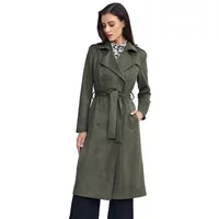 Women's double-breasted coat Nife Nubuck
