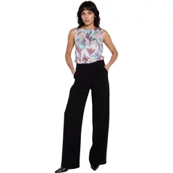 Wide Waist Trousers With Pleats Women's Nife