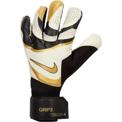 Nike Guanti Da Portiere Unisex Nk Gk Grp3 – Ho23, Nero/Bianco/Mtlc Gold Coin, FB2998-011, 9