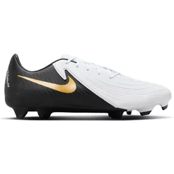 Nike FD6723-100 Phantom GX II Academy FG/MG Uomo, White/Black-Mtlc Gold Coin EU 44