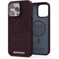 Magsaf salmon leather smartphone case NJORD iPhone 14 Pro Max