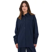 Oversized striped long-sleeve shirt for women Norr Willow