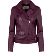 Damen Lederjacke mit Reißverschluss Oakwood Samba