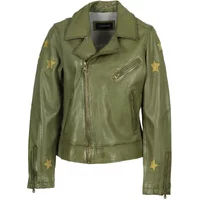 Lederjacke Damen Oakwood ED Gold Stars