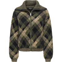 Strickjacke, Damen Only Maroon