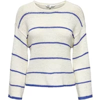 Striped round neck 7/8 women’s top Only Geena