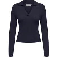 Long sleeve V-neck polo for women Only Kaya