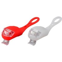 Velo Store - UK front+rear 2 led 10 lumen battery light 3 functions silicone strap Optimiz | Extra 10% off with Subscription, Postage £16.79 to UK Fedex.