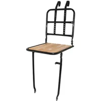 Velo Store - UK Front bike carrier with adjustable aluminum rods with wooden floor handlebar attachment + fork eyelets P2R 16 mm 10 kgs | Extra 10% off with Subscription, Postage £16.79 to UK Fedex.