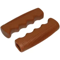 Velo Store - UK Pair of rubber handles style vintage P2R Caramel Preforme | Extra 10% off with Subscription, Postage £16.79 to UK Fedex.