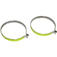 Velo Store - UK Pair of chrome steel trouser clips with reflective strip P2R | Extra 10% off with Subscription, Postage £16.79 to UK Fedex.