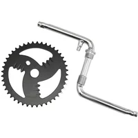 Velo Store - UK Crankset bmx one-piece cranks steel plate for pedal thread P2R Fauber 1-2 | Extra 10% off with Subscription, Postage £16.79 to UK Fedex.