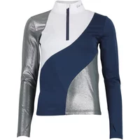 Women's long sleeve zip-up base layer Peak Mountain Aramis image 2