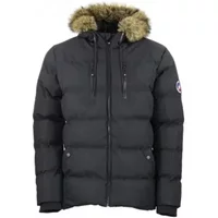 Peak Mountain's Canory Waterproof Fur-Lined Hood Puffer